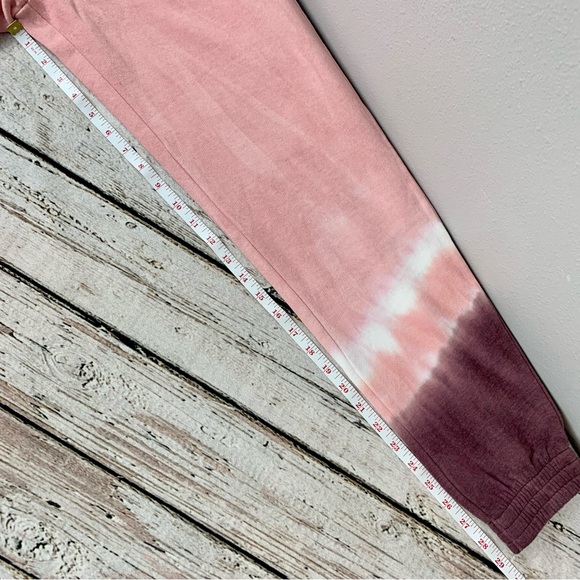 NWT XS PINK Victoria’s Secret High Waist Campus Joggers Tie Dye Sweatpants VS - Picture 13 of 13
